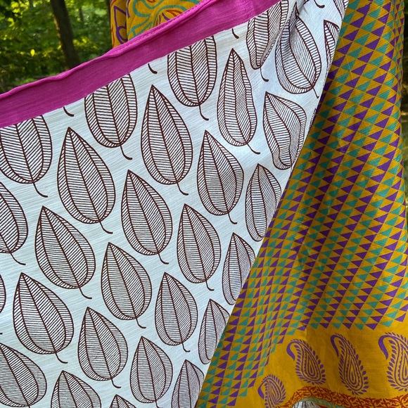 NWT sari silk wrap skirt - Picture 4 of 6